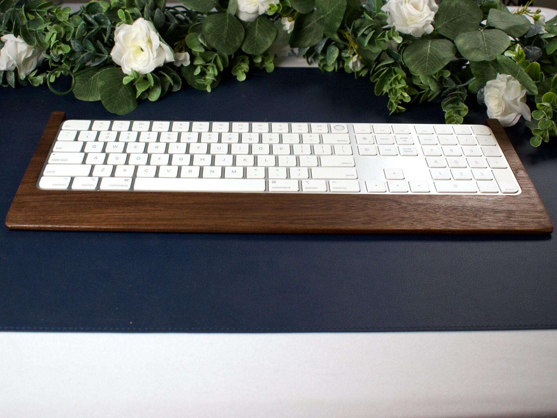 Walnut Apple keyboard tray